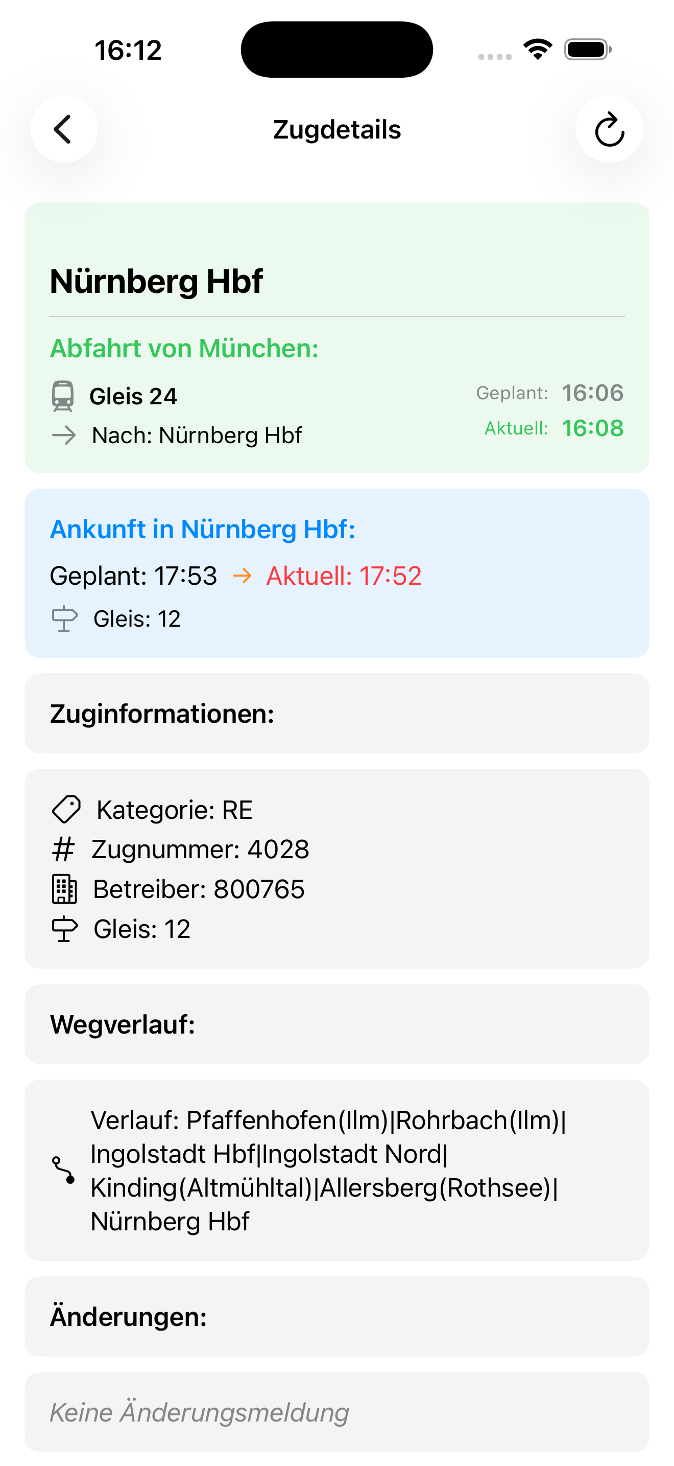 Fahrplan4U Screenshot 2